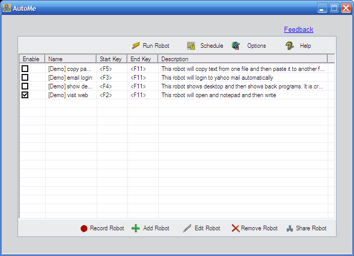 AutoMe 7.0 software screenshot