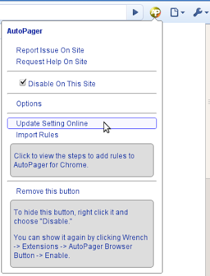 AutoPager Browser Button 0.6.0.4 software screenshot