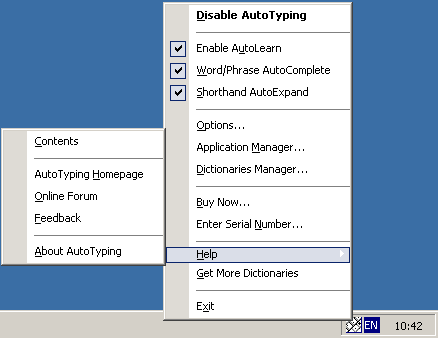 AutoTyping IM Edition 1.3 software screenshot