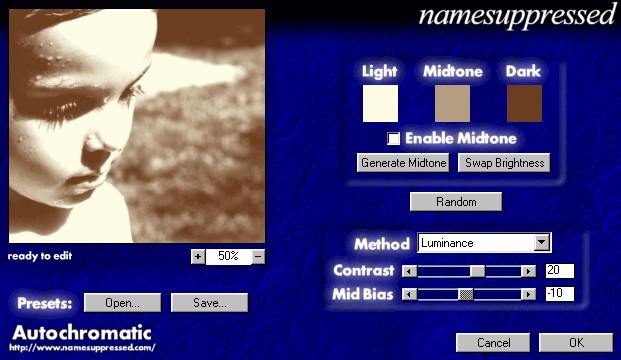 Autochromatic 2.04 software screenshot