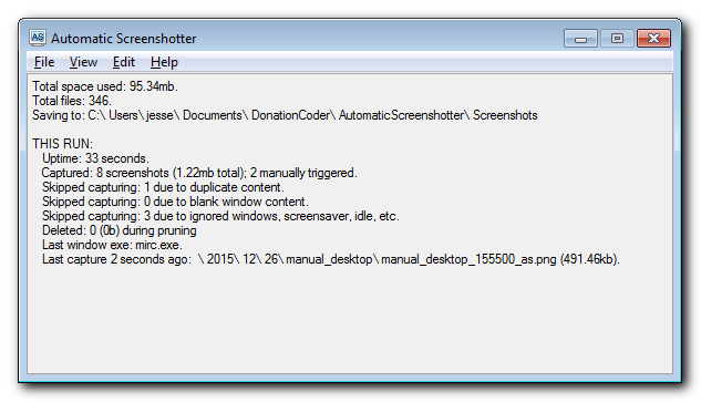 Automatic Screenshotter 1.05.1 software screenshot