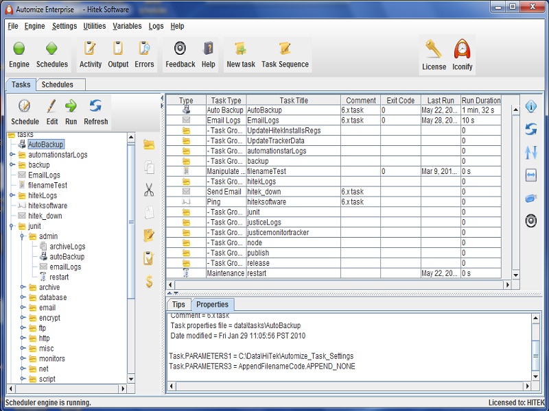 Automize 11.13 software screenshot