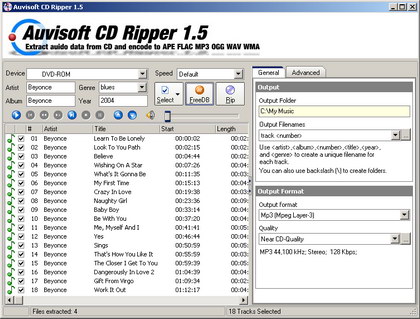 Auvisoft CD Ripper 1.50 software screenshot