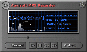 Auvisoft MP3 Recorder 1.50 software screenshot