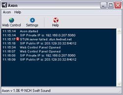 Axon Virtual PBx System 2.22 software screenshot