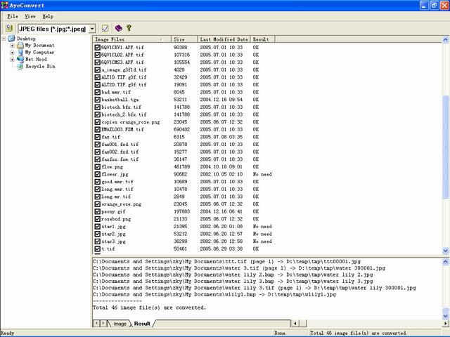 AyeConvert 1.20.901 software screenshot