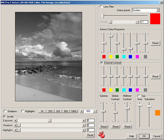 B&W Pro 2 2.12 software screenshot