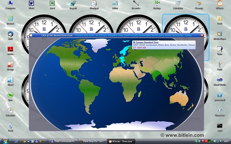 BClocks 1.0.80.0 software screenshot