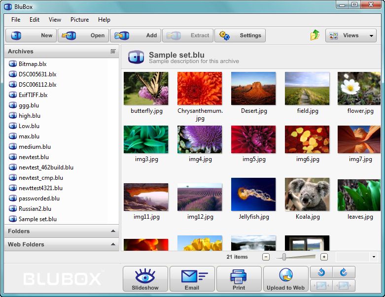 BLUBOX v5 5.0.3 software screenshot