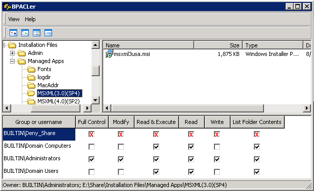 BPACLer 1.0.0.4 software screenshot