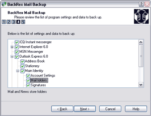 BackRex Mail Backup 2.8.0.178 software screenshot