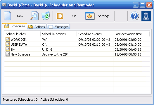 BackUpTime 1.7.3737 software screenshot