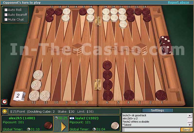 Backgammon Lite 6.5 software screenshot
