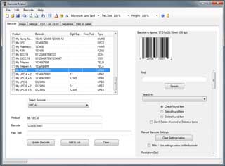 Barcode Maker 8.21.0.0 software screenshot