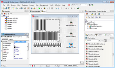 Barcode VCL Component 3.3.11 Build 1756 software screenshot