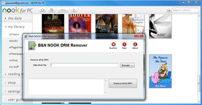 Barnes Noble DRM Remover 2.2.0 software screenshot