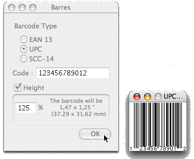 Barres II.0.1 software screenshot