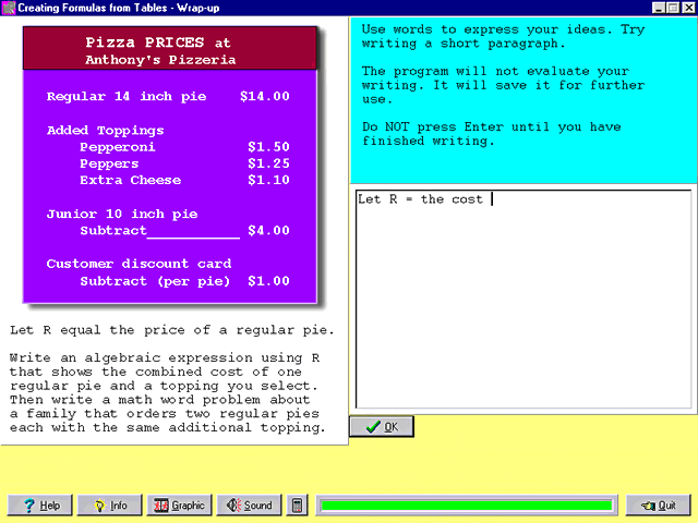 Basic Algebra Shape-Up 4.0 software screenshot