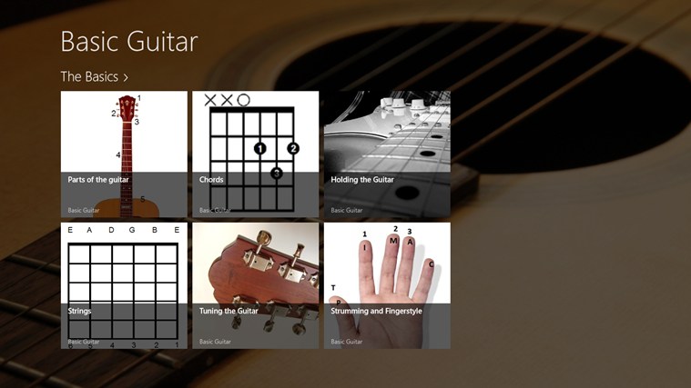 Basic Guitar for Windows 8 1.0.0.1 software screenshot