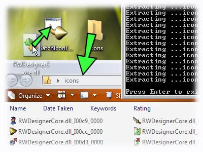 Batch Icon Extractor 1.0 software screenshot