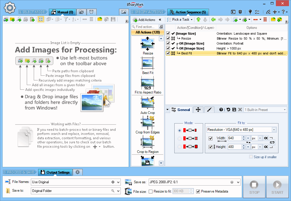 Batch Images 5.5.2.0 software screenshot
