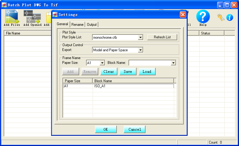 Batch Plot DWG To Tif 2.2 software screenshot