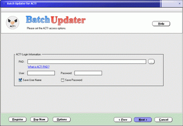 Batch Updater for ACT! 2.0.1100 software screenshot