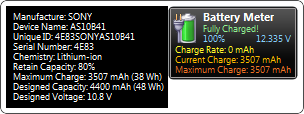 Battery Meter 2.2 software screenshot