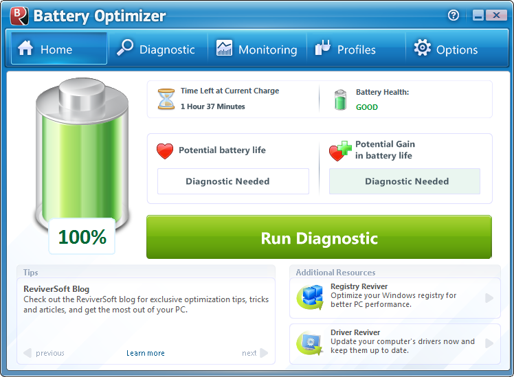 Battery Optimizer 3.0.5.20 software screenshot