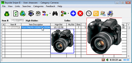 Bayside Sniper II 3.35 software screenshot