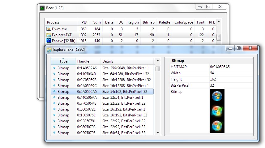 Bear 1.57 software screenshot
