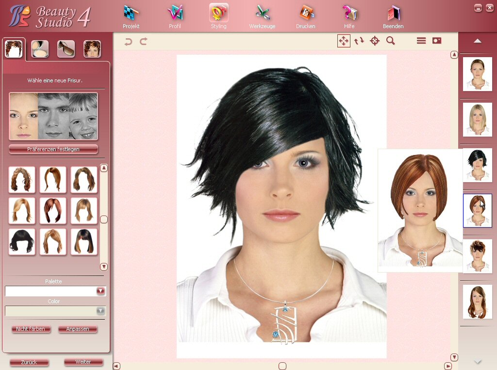 Beauty Studio 5 software screenshot