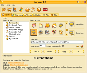 Bee Icons 4.0.3 software screenshot