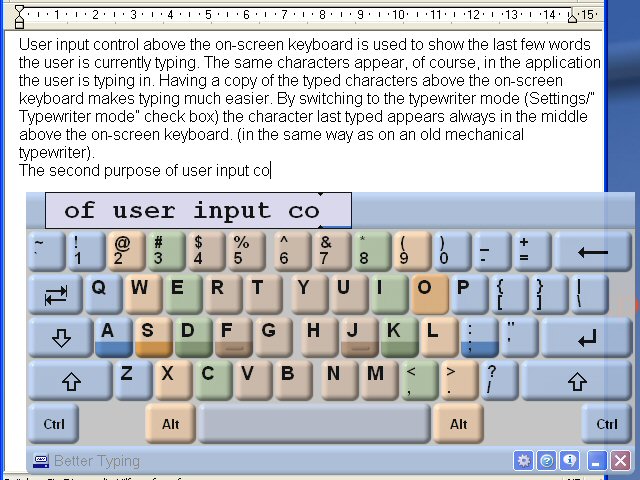 Better Typing (without learning) 1.0 software screenshot