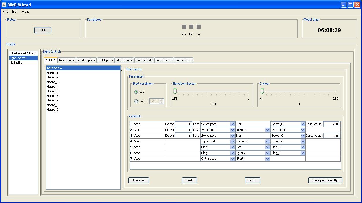 BiDiB-Wizard 1.4 software screenshot