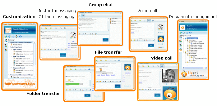 BigAnt LAN Messenger 2.70 software screenshot
