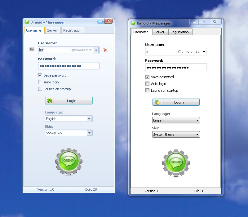 Bimoid Messenger 1.0.60.1 software screenshot