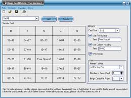 Bingo Card Maker 3.8 software screenshot