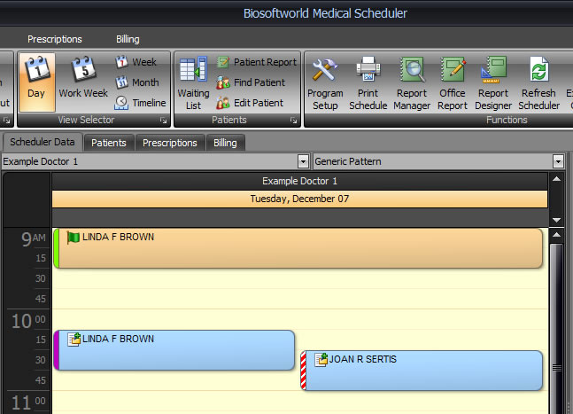 Biosoftworld Medical Scheduler 4.1.7 software screenshot