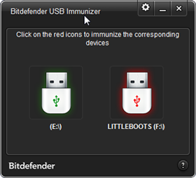 BitDefender USB Immunizer 2.0.1.8 software screenshot