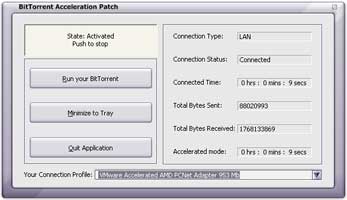 BitTorrent Acceleration Patch 5.9.2 software screenshot