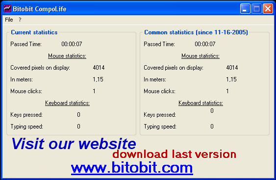 Bitobit Compolife 1.03 software screenshot