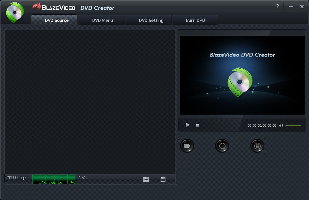 BlazeVideo DVD Creator 1.0.0 software screenshot