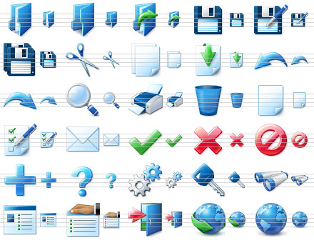 Blue Icon Library 4.8 software screenshot
