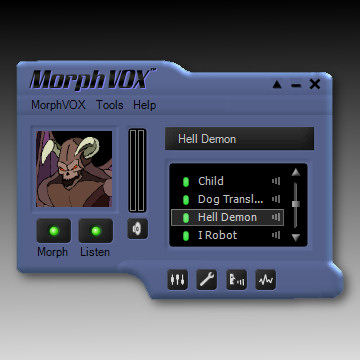 Blue Satin Skin - MorphVOX Add-on 1.0.7 software screenshot