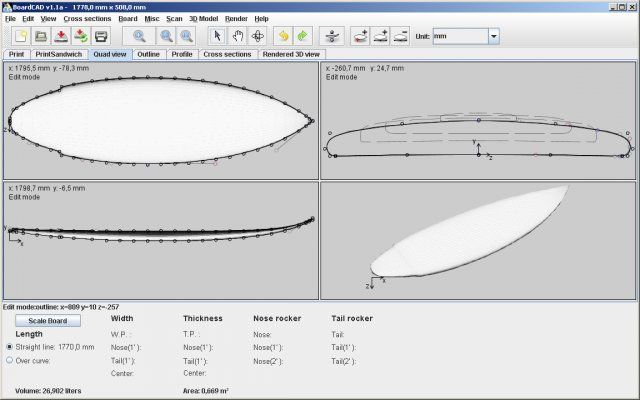 BoardCAD 3.0.1 software screenshot
