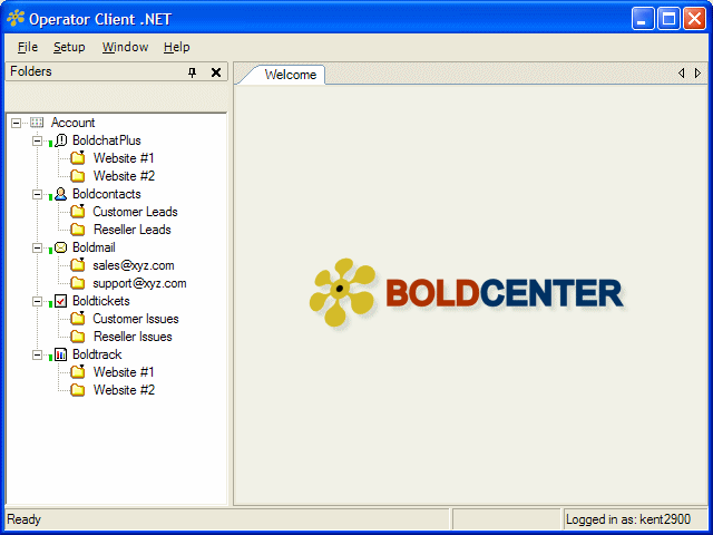 Boldcenter Operator Client .NET 4.13 software screenshot