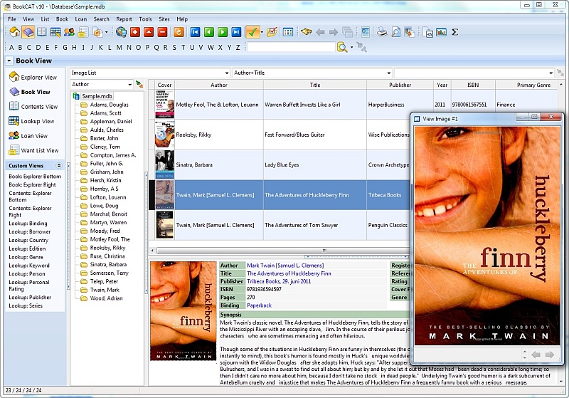 BookCAT 10.22 software screenshot