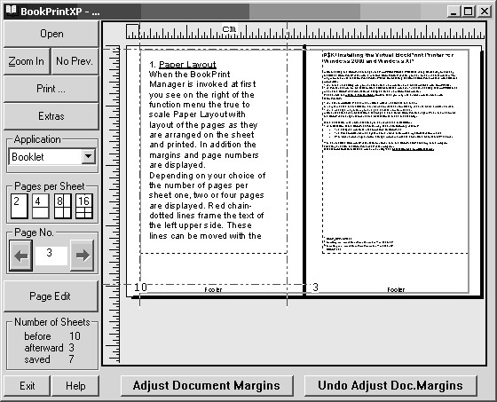 BookPrintXP 2.2.03 software screenshot