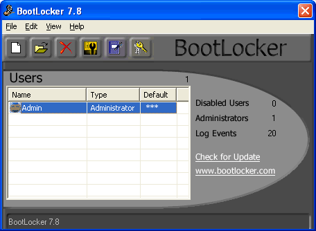 BootLocker 7.85.11 software screenshot